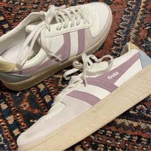 Gola Classics Women's Grandslam Trident Sneakers
White/Lily/Lemon